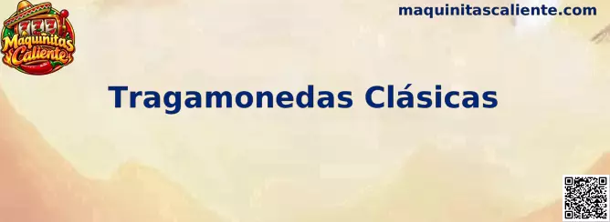 Tragamonedas clásicas de estilo retro con tres rodillos y símbolos tradicionales