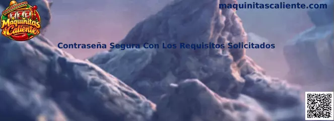 Contraseña Segura Con Los Requisitos Solicitados Maquinitas Caliente